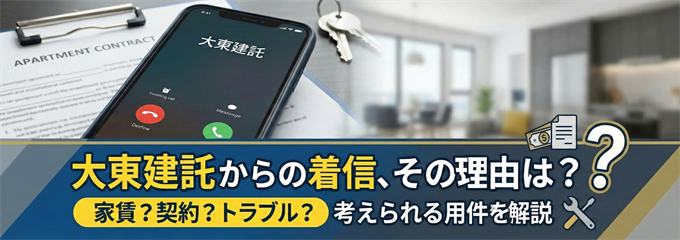 なぜ大東建託から電話が?考えられる主な理由